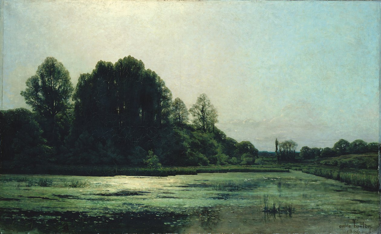 Landskab ved Cernay, 1866 af Emile Adelard Breton