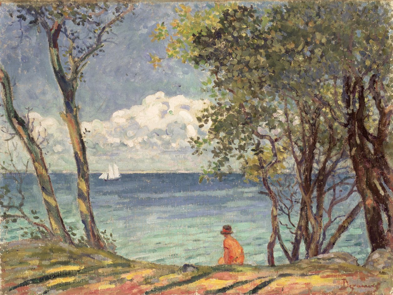Ved siden af vandet, 1920 af Emile Alfred Dezaunay