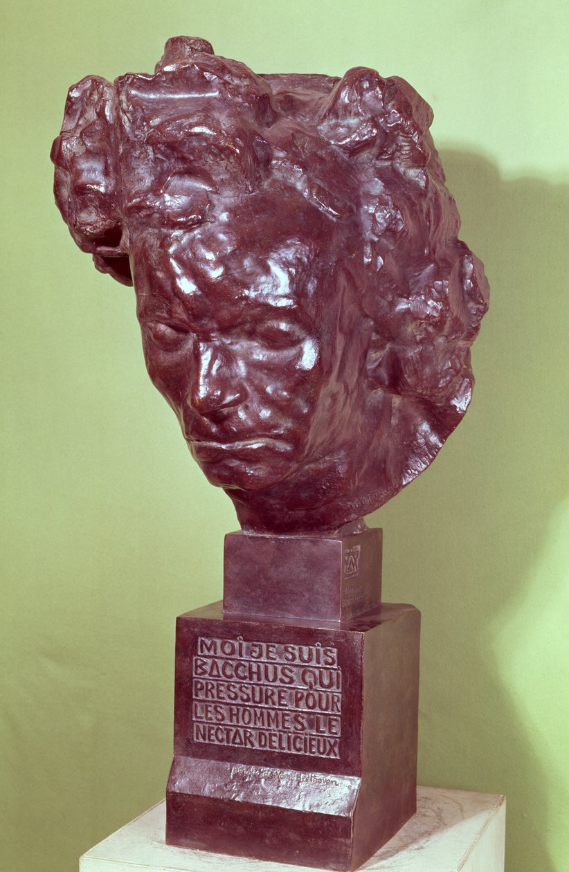 Portrætbuste af Ludwig van Beethoven (1770-1827) 1901 (bronze) af Emile Antoine Bourdelle