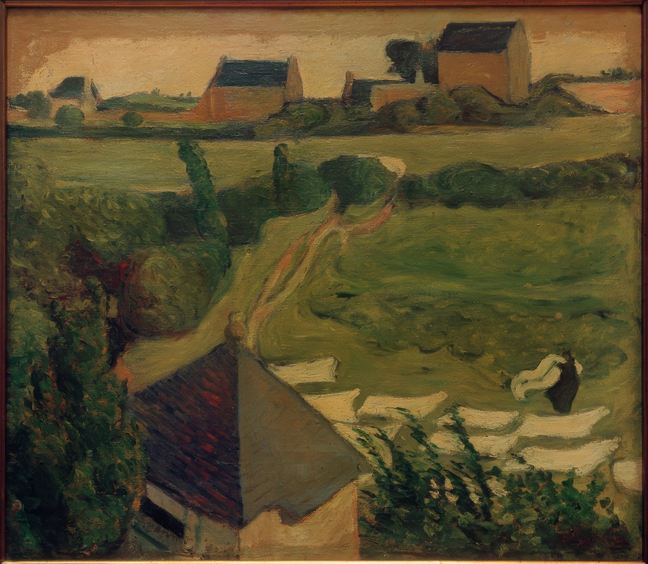 Udsigt over Saint-Briac med vaskeri af Emile Bernard