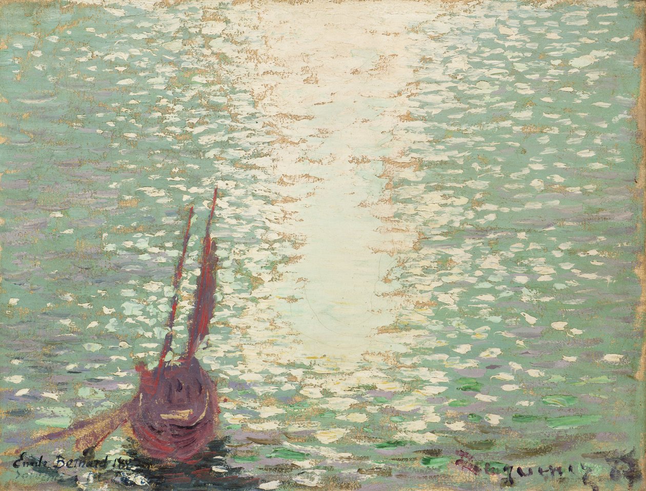 Douarnenez, Refleksioner over havet, 1887 af Emile Bernard