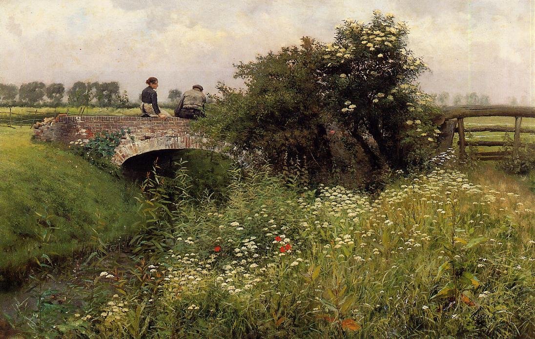 Et møde på broen af Emile Claus