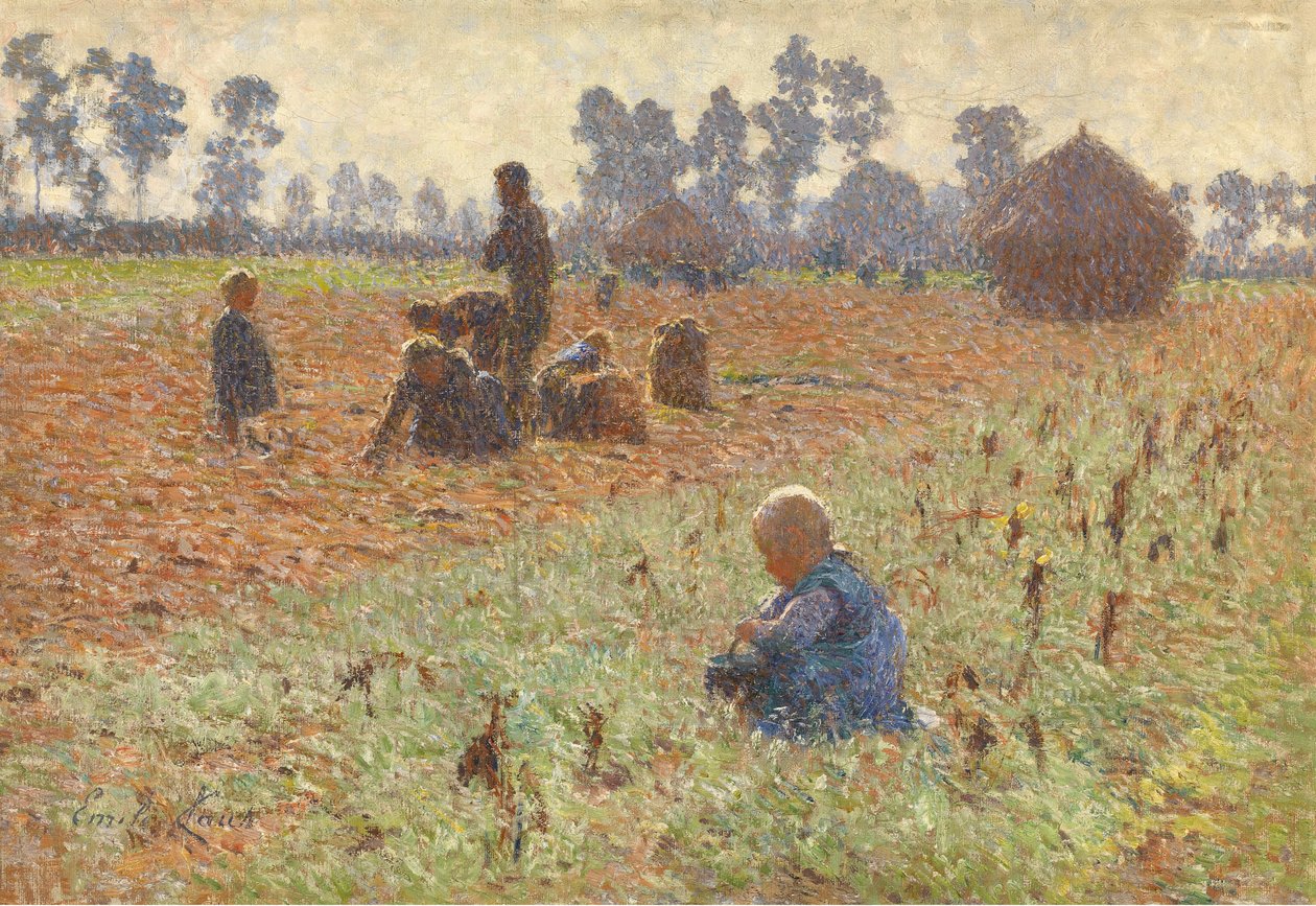 Indsamling af majs af Emile Claus