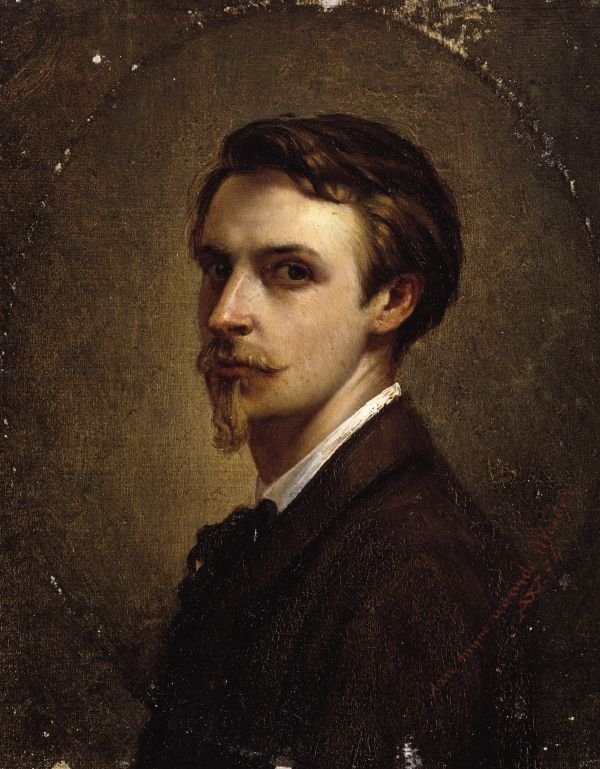 Selvportræt af Emile Claus