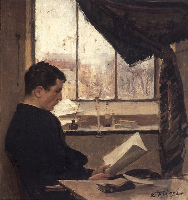 Selvportræt, siger En elev Selvportræt: n af Emile Friant