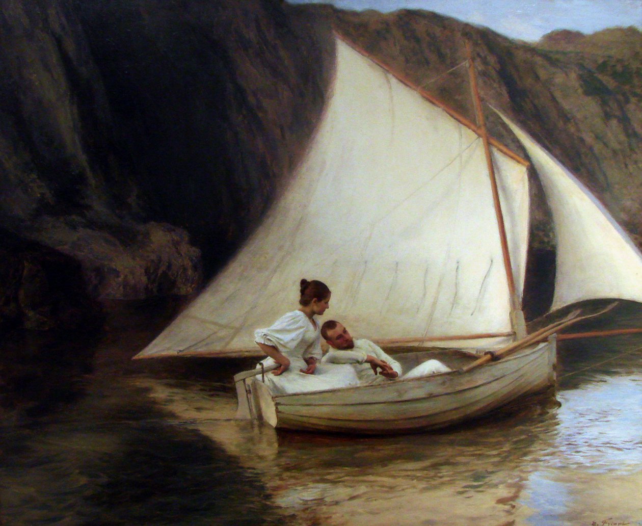  Den lille barquen af Emile Friant