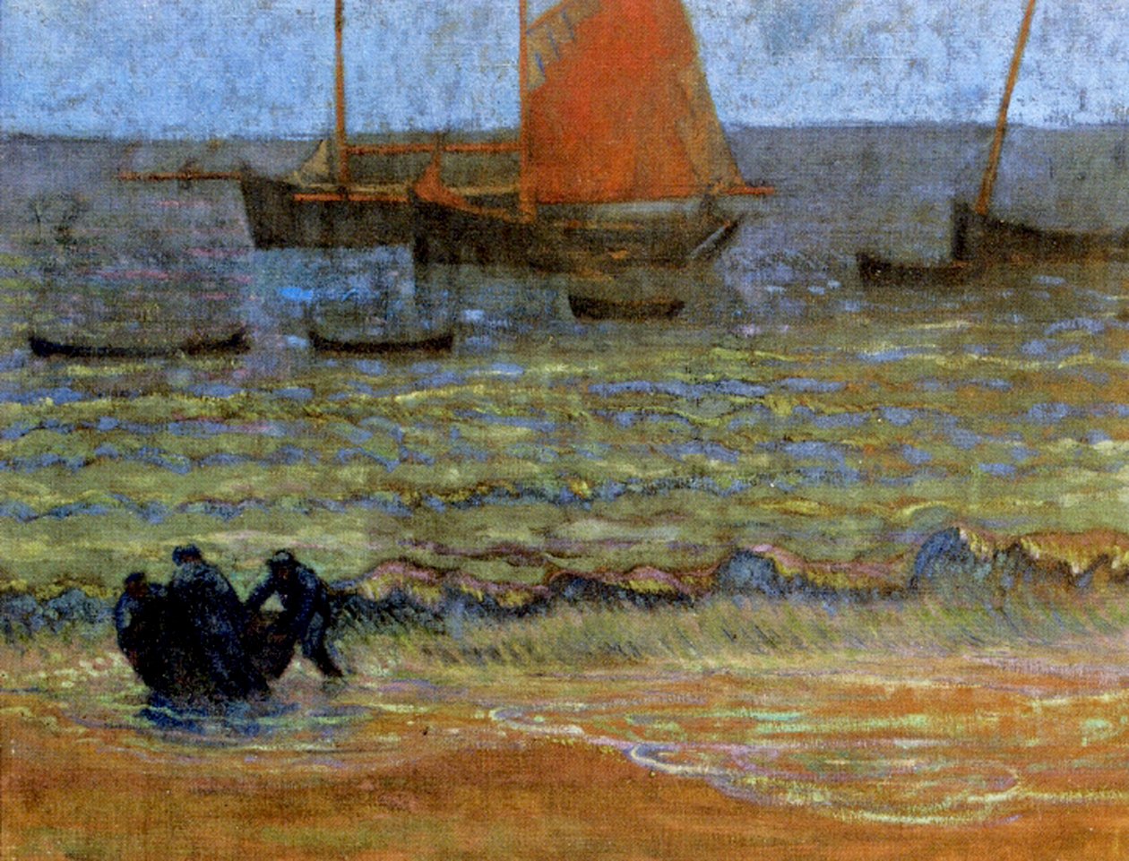 Havkysten, Bretagne, ca. 1890-92 af Emile Jourdan
