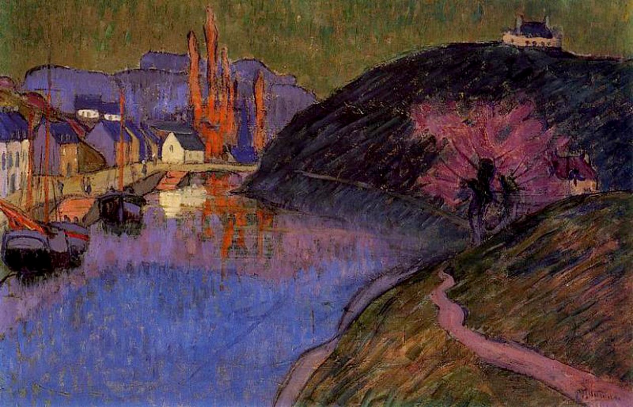 Havnen i Pont-Aven, Bretagne, 1891 af Emile Jourdan