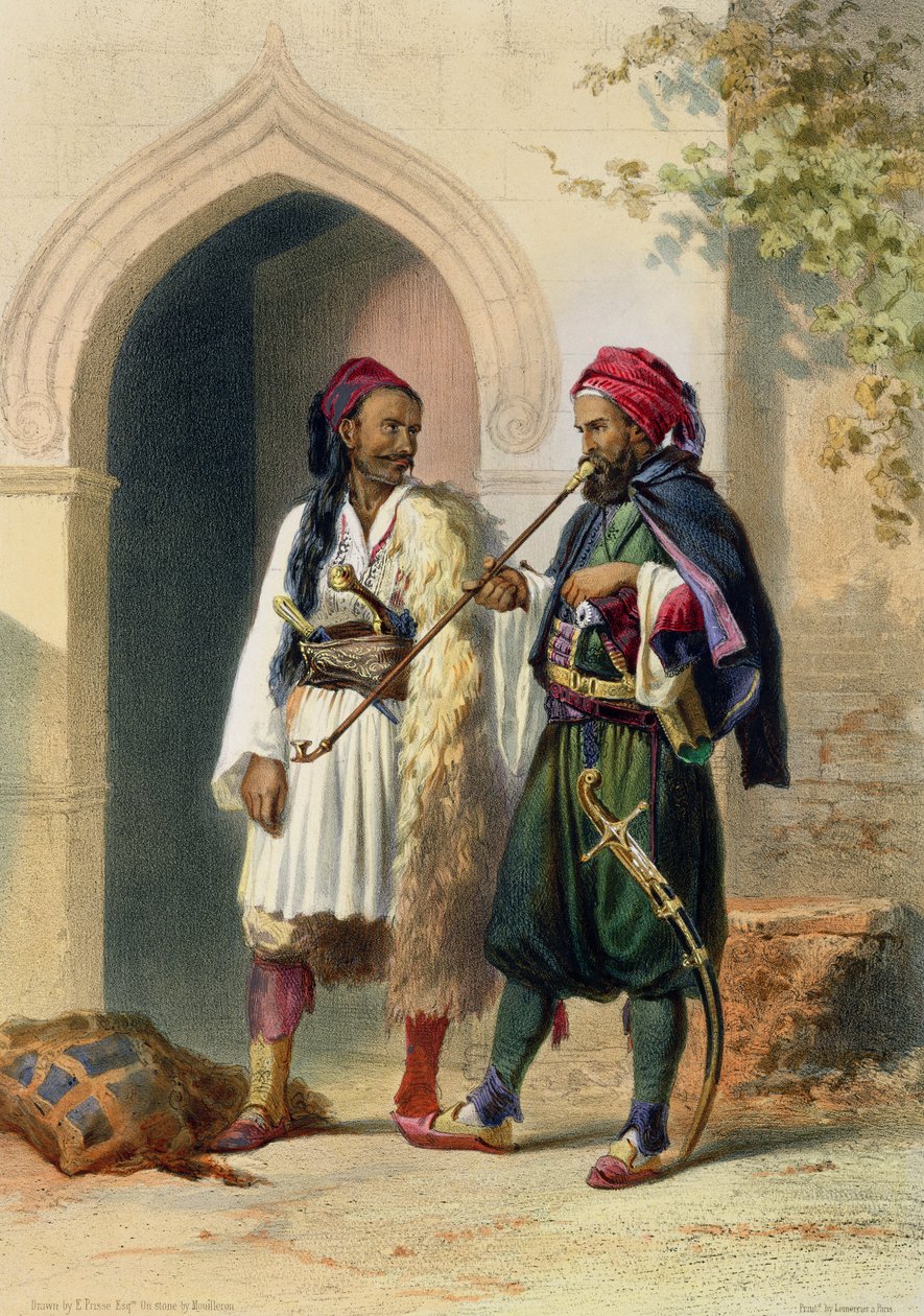 Arnaout og Osmanli Soldiers in Alexandria, illustration fra 