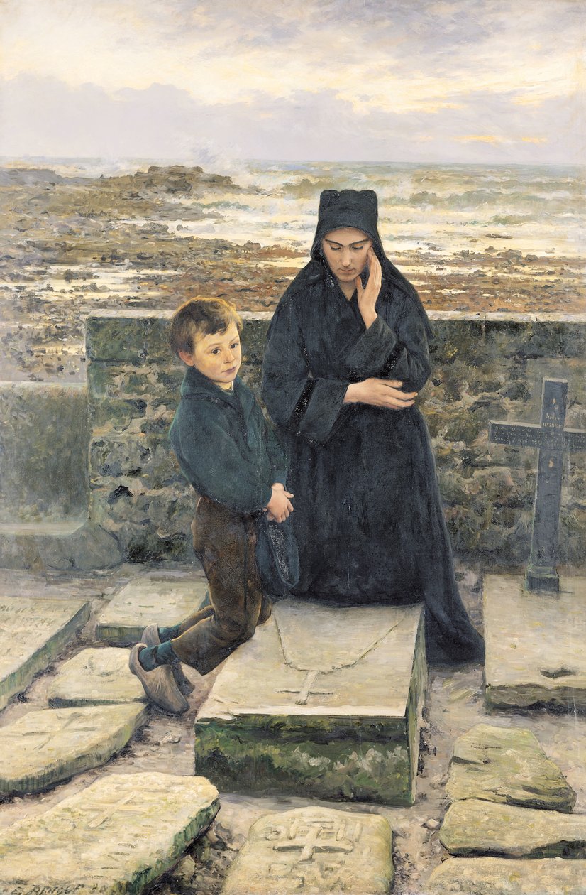 Enken fra Ile de Sein, 1880 af Emile Renouf