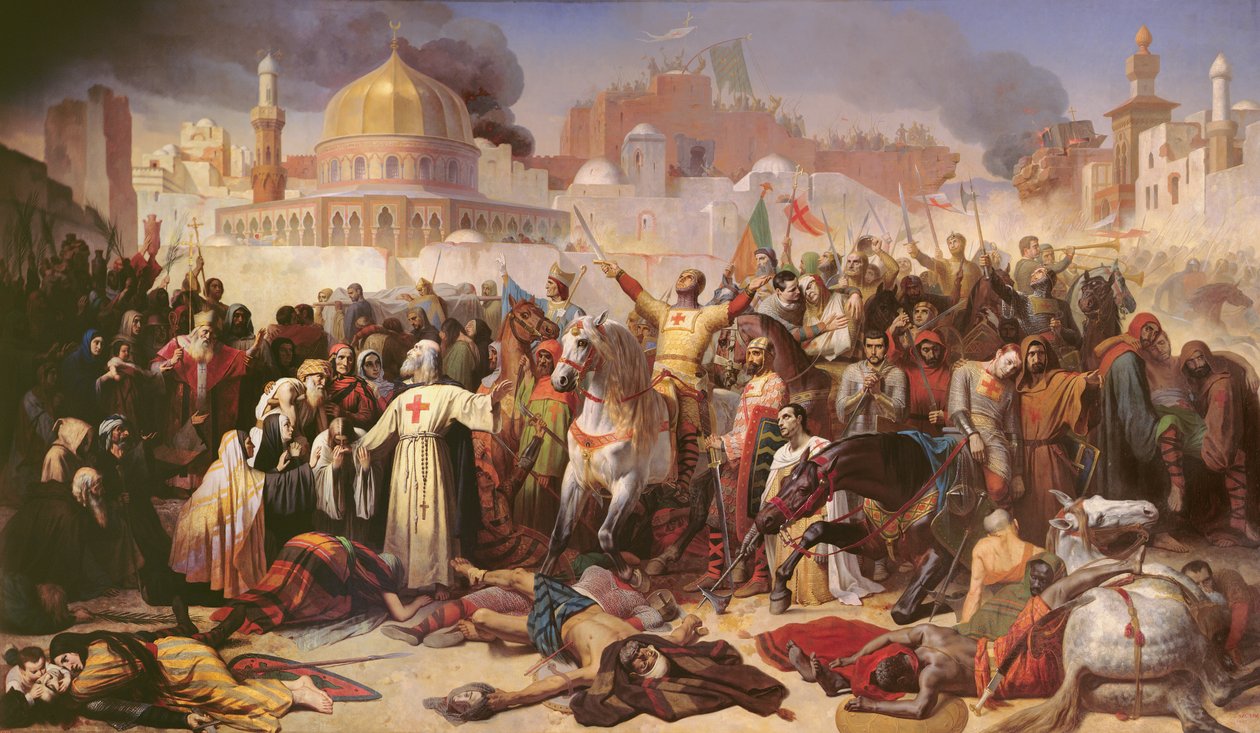 Korsfarernes indtagelse af Jerusalem, 15. juli 1099, 1847 af Emile Signol