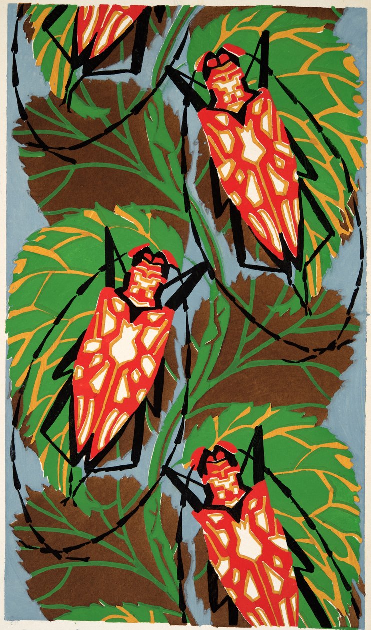 Detalje fra plade 19 fra Insectes, pub. 1930
