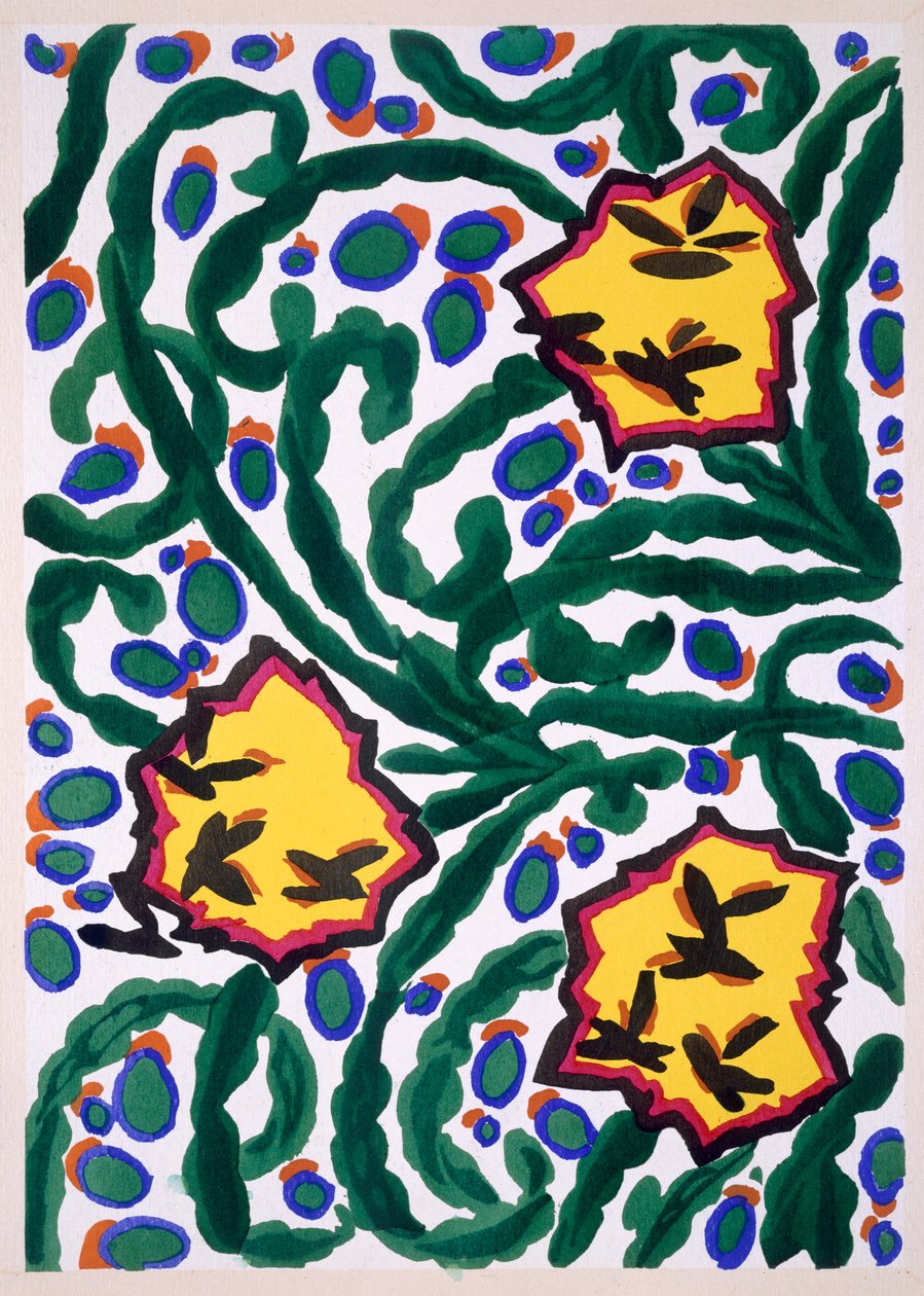 Floreal, nye tegninger og farver, ca. 1925 (farve litho) af Émile Allain Séguy