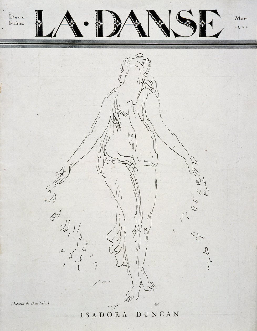 Isadora Duncan (amerikansk danser af irsk oprindelse af Emile Antoine Bourdelle