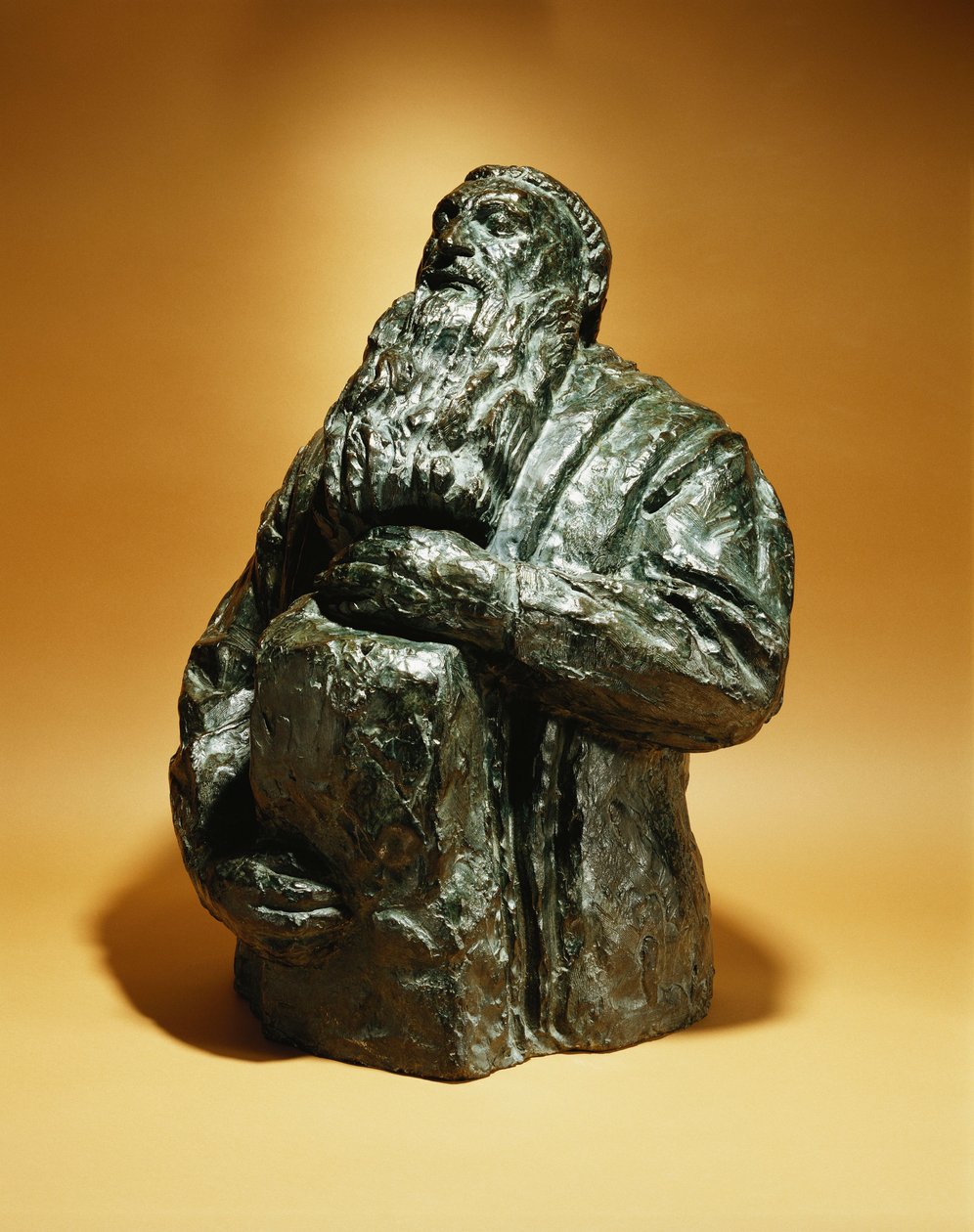 Rodin ser tilbage; Rodin læner sig tilbage, 1909 af Emile Antoine Bourdelle