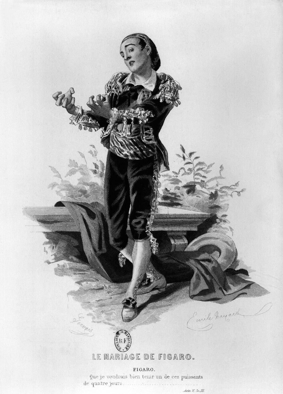 Figaro, illustration fra Akt V Scene 3 af 