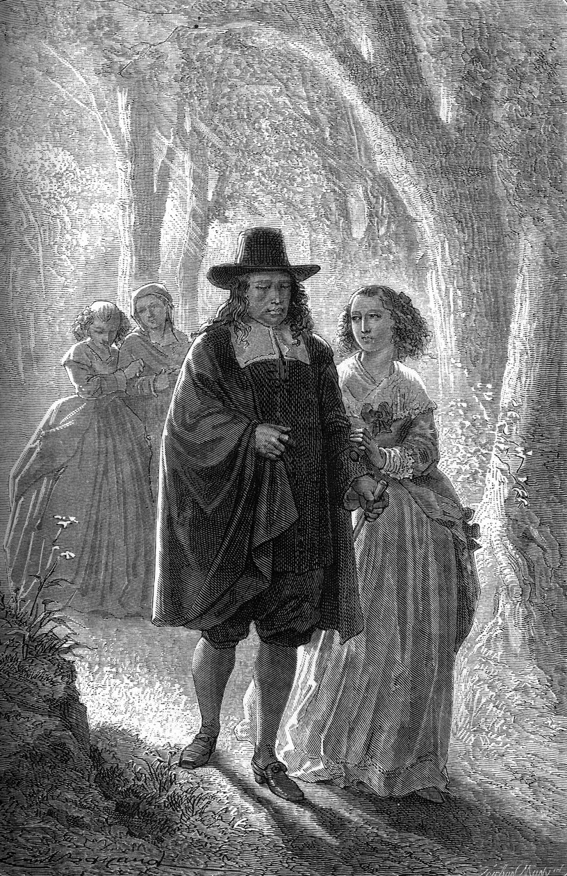 John Milton af Emile Antoine Bayard