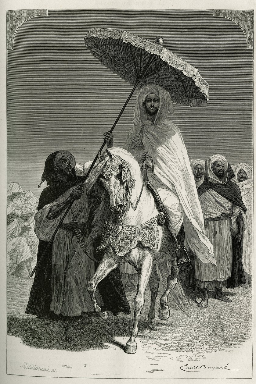 Sultan Hassan I af Marokko af Emile Antoine Bayard