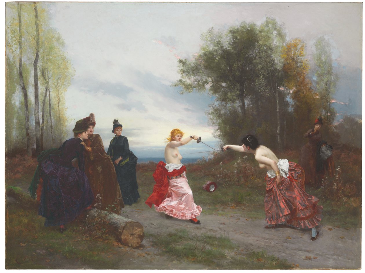Duellen, 1884 af Emile Antoine Bayard