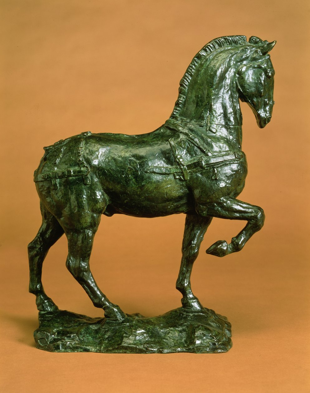Hest uden sadel, ca. 1915 (bronze med grøn patina) af Emile Antoine Bourdelle