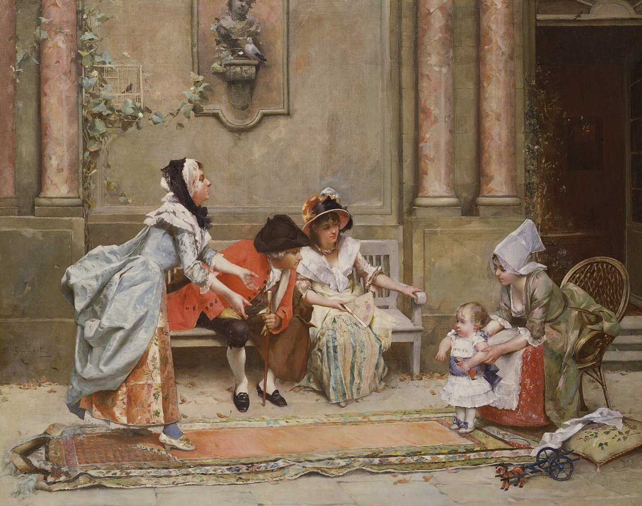 De første skridt af Emile August Pinchart