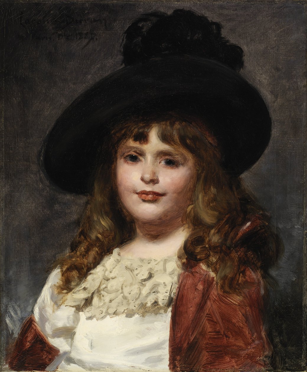 Laura klokken syv af Emile Auguste Carolus Duran