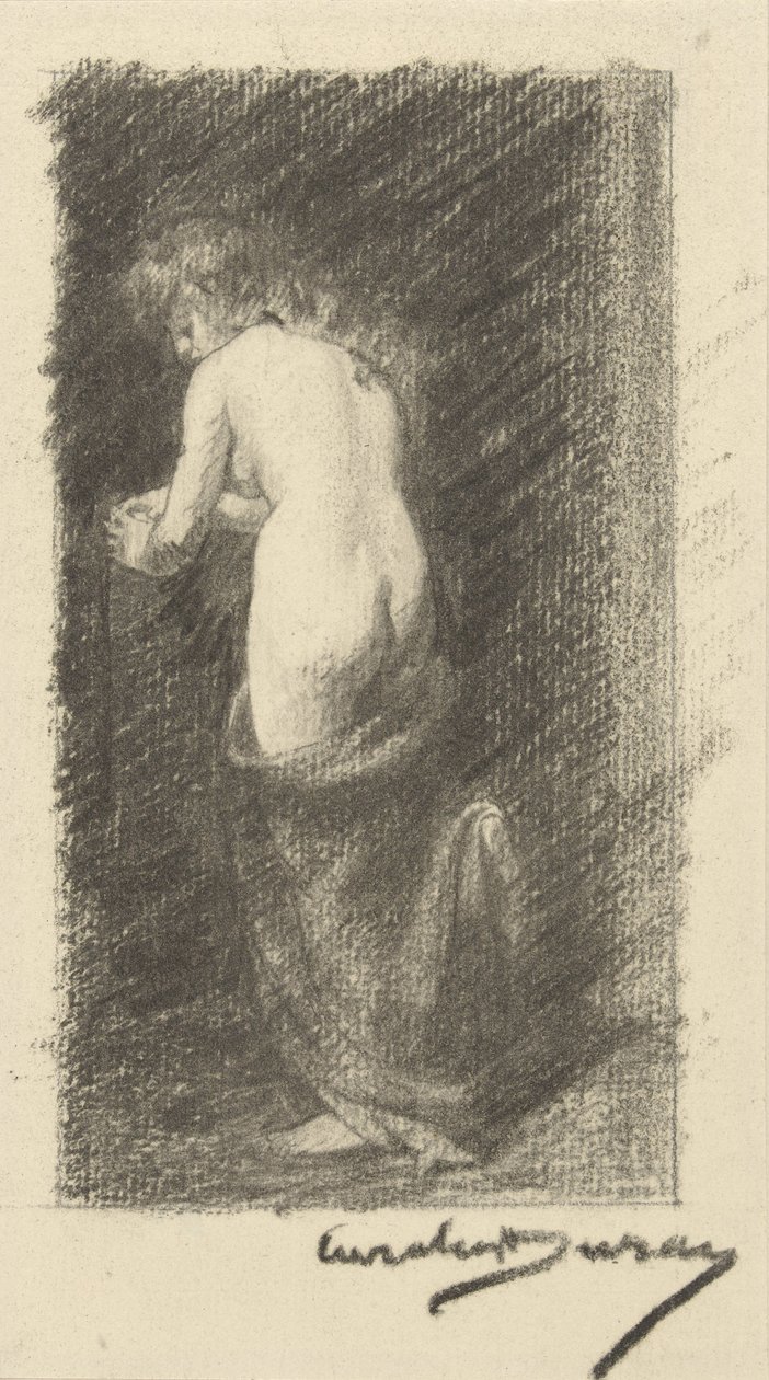 Studie af en nøgen kvinde, set bagfra af Charles Emile Auguste Carolus Duran