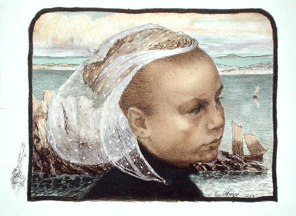 Leder af en bretonsk pige af Emile Auguste Wery