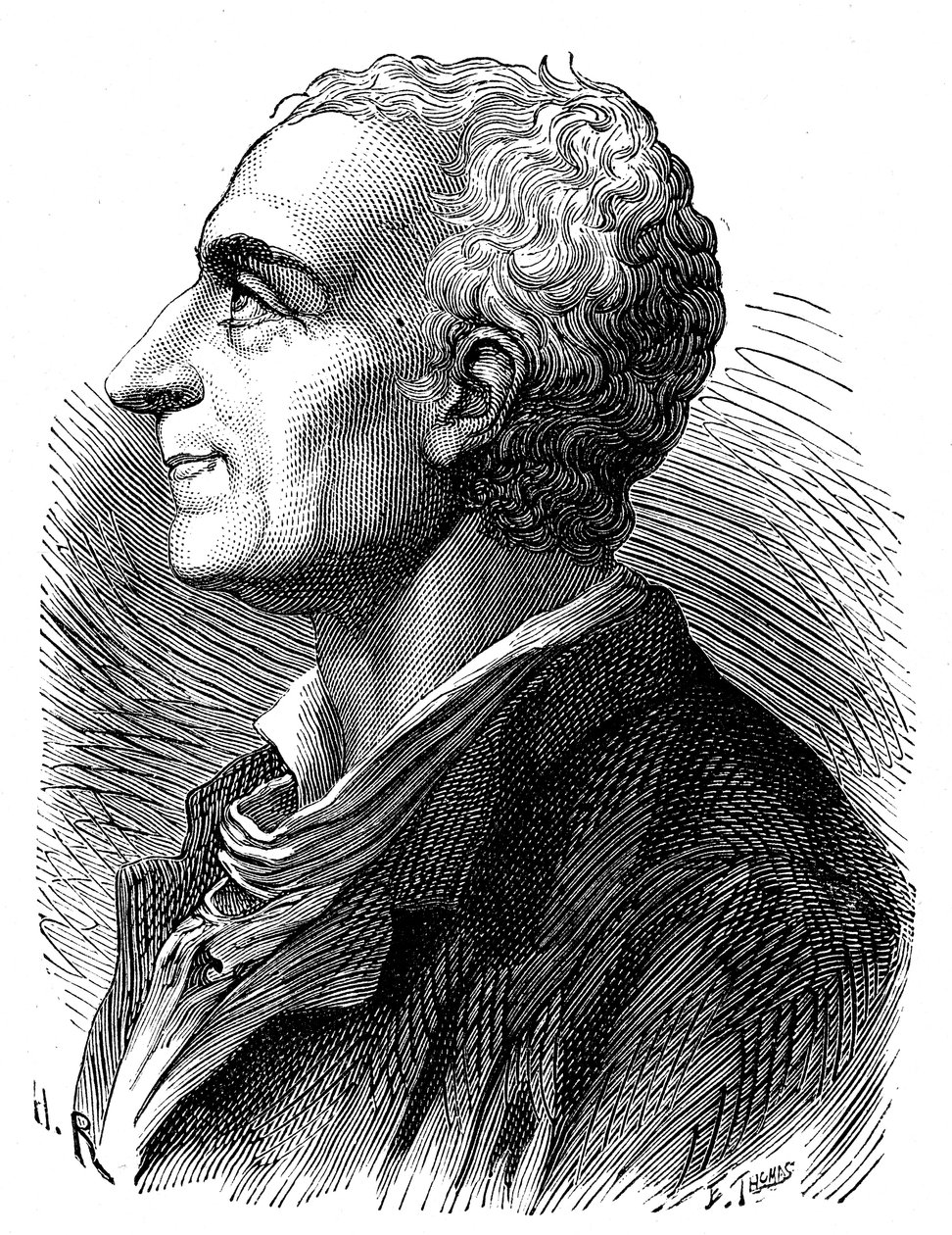 Portræt af Montesquieu af Émile Bayard