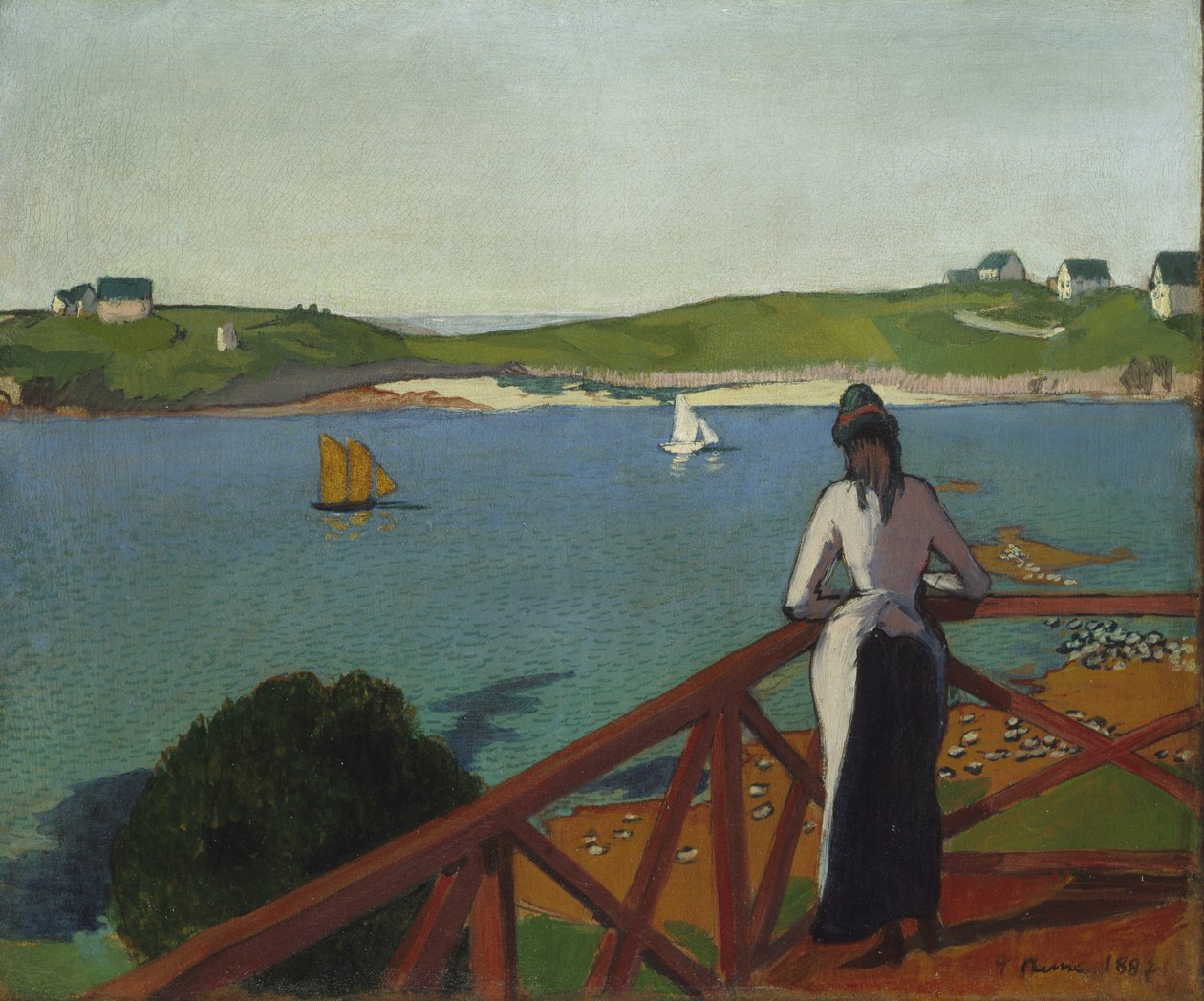 Eftermiddag i Saint-Briac, 1887 af Emile Bernard