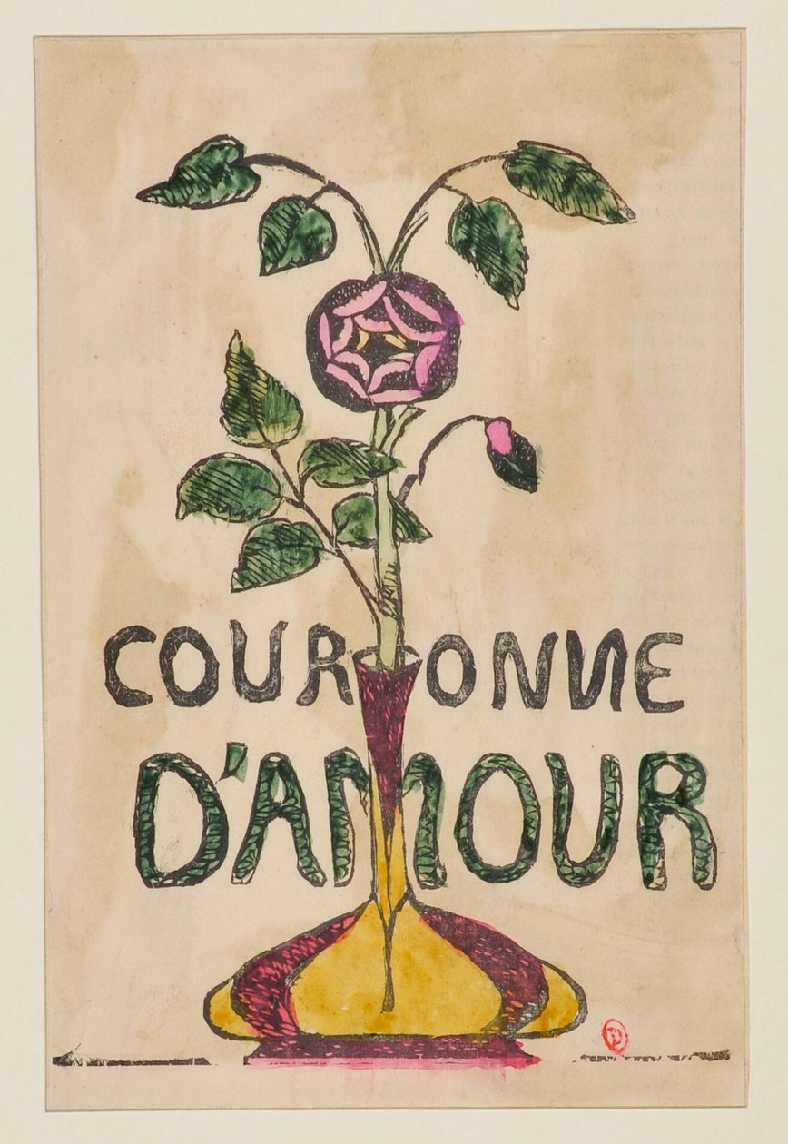 Krone der Liebe [Probe b] af Emile Bernard