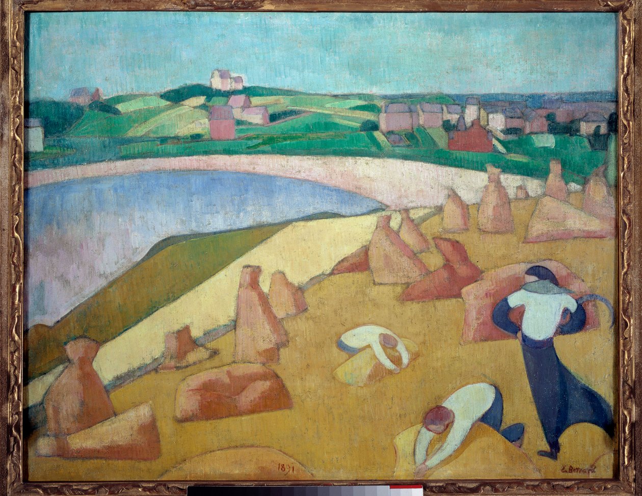 Høst ved havet, Saint Briac sur mer i 1891. Maleri af Emile Bernard (1868-1941) af Emile Bernard