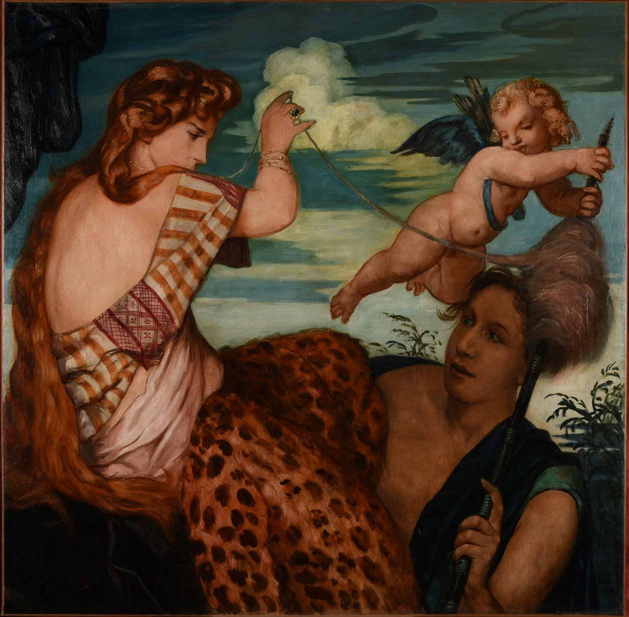 Herkules og Omphale af Emile Bernard