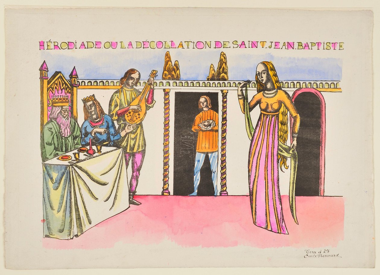 Herodias eller halshugningen af Sankt Johannes Døberen af Emile Bernard