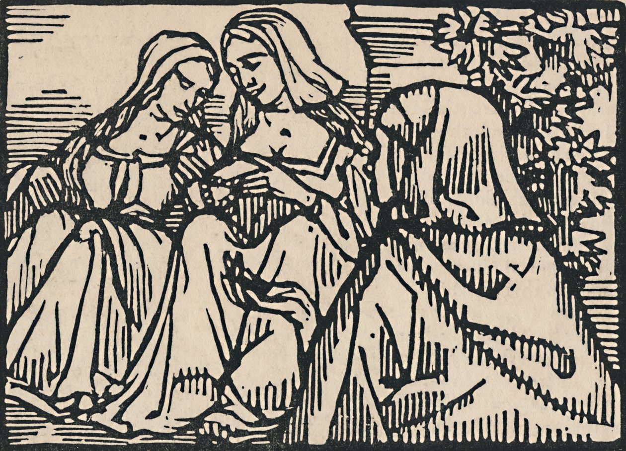 Illustration til Villons Ballad Of The Women Of Paris, 1919 af Emile Bernard