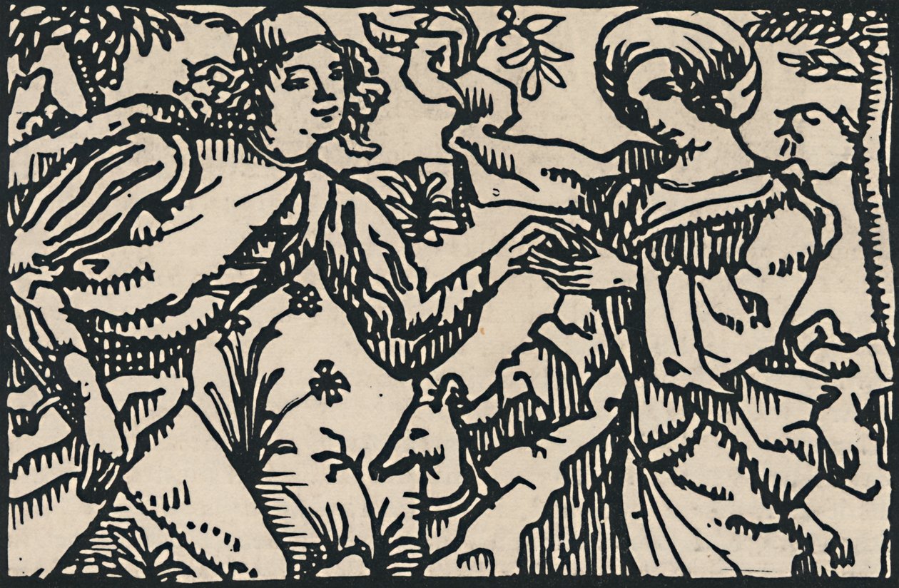 Illustration til Villons Petit Testament, 1919 af Emile Bernard