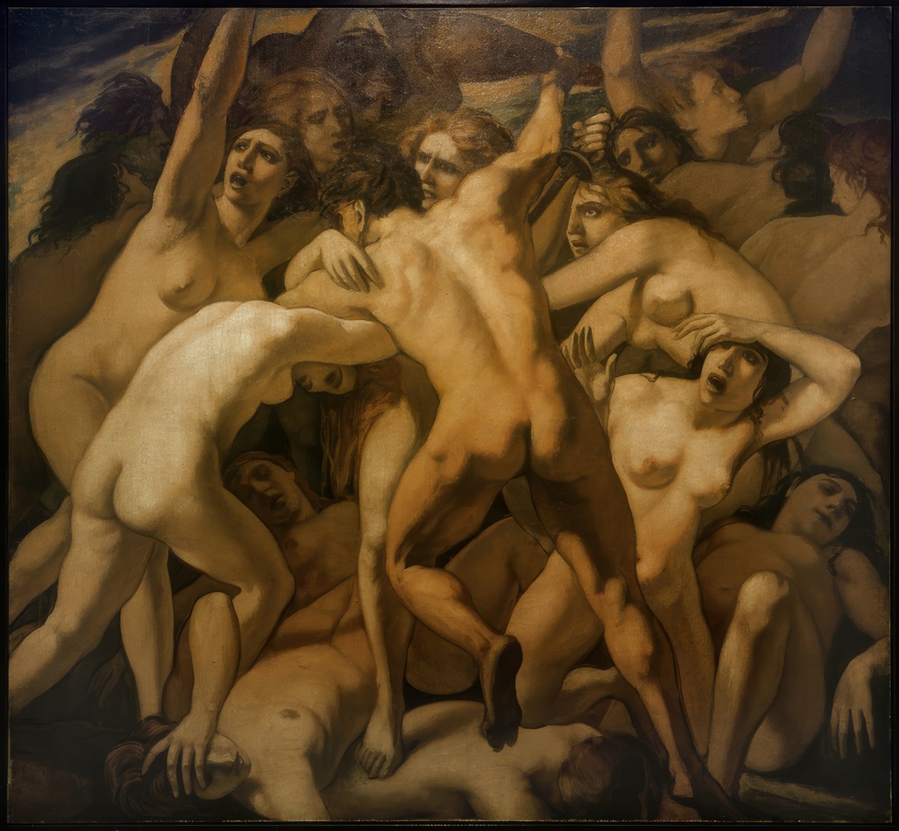 Mandens kamp mod kvinden af Emile Bernard