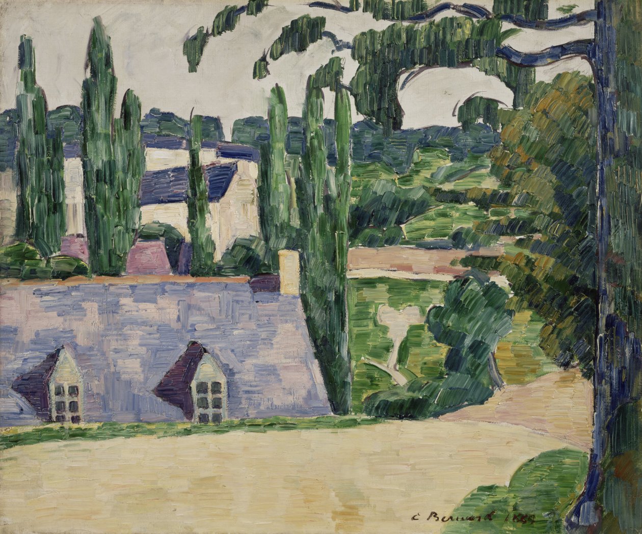 Landskab ved Pont-Aven, 1889 af Emile Bernard