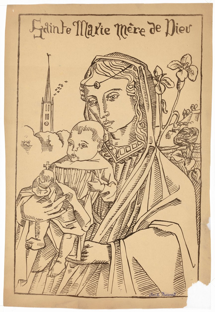 Maria, Guds moder af Emile Bernard