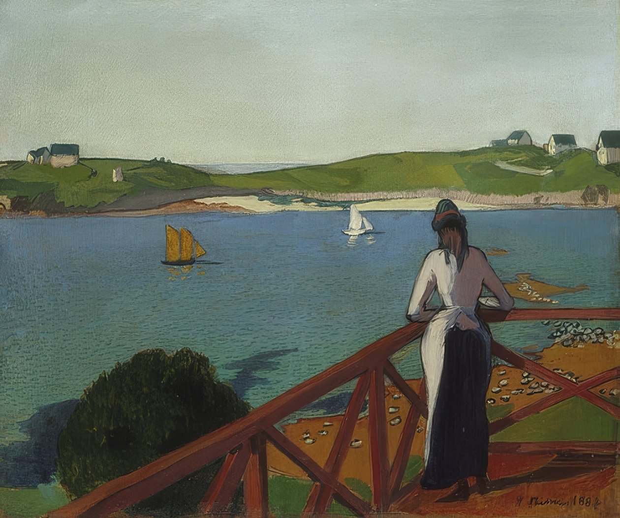 Eftermiddag i Saint-Briac. 1887 af Emile Bernard