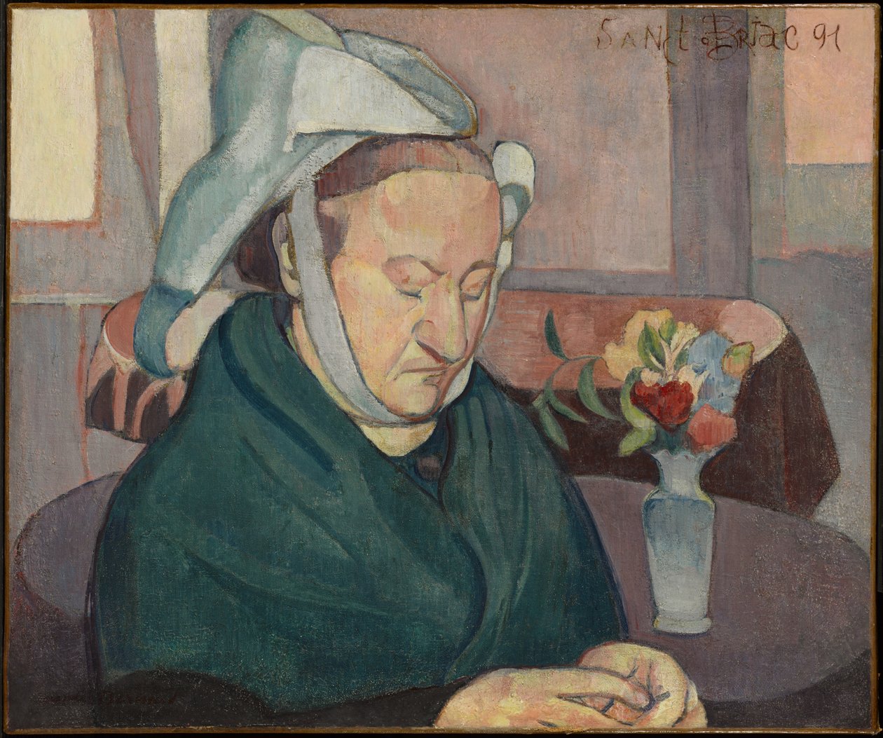 Portræt af Madame Lemasson af Emile Bernard