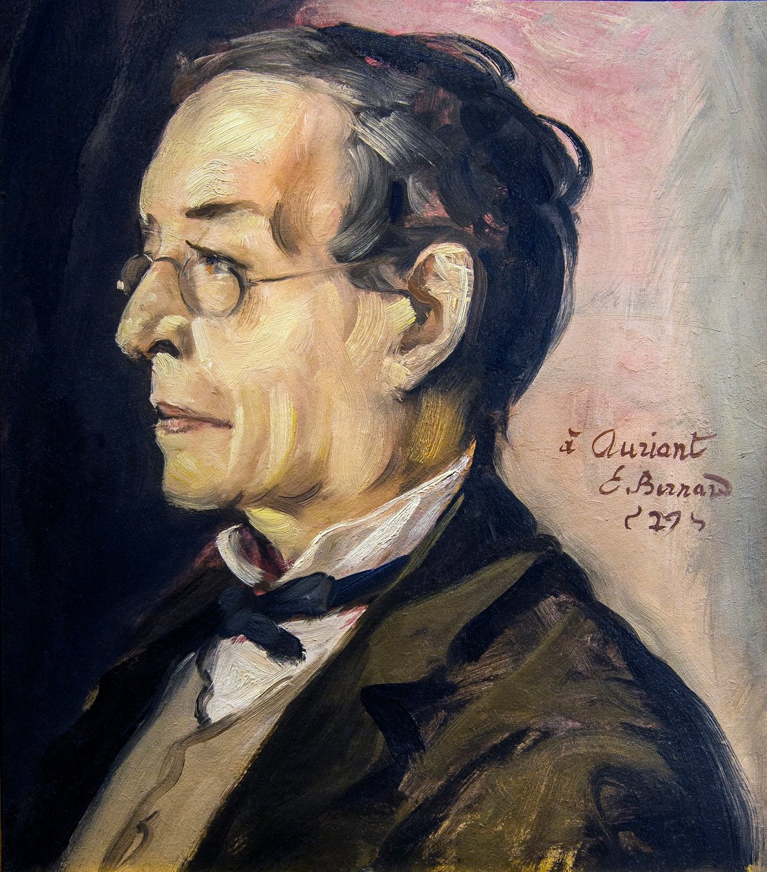 Portræt af Paul Leautaud (1872-1956) forfatter og klummeskribent. Maleri af Emile BERNARD (1868-1941) - Olie på pap H: 48 cm; L: 41 cm - Musee Calvet, Avignon af Emile Bernard