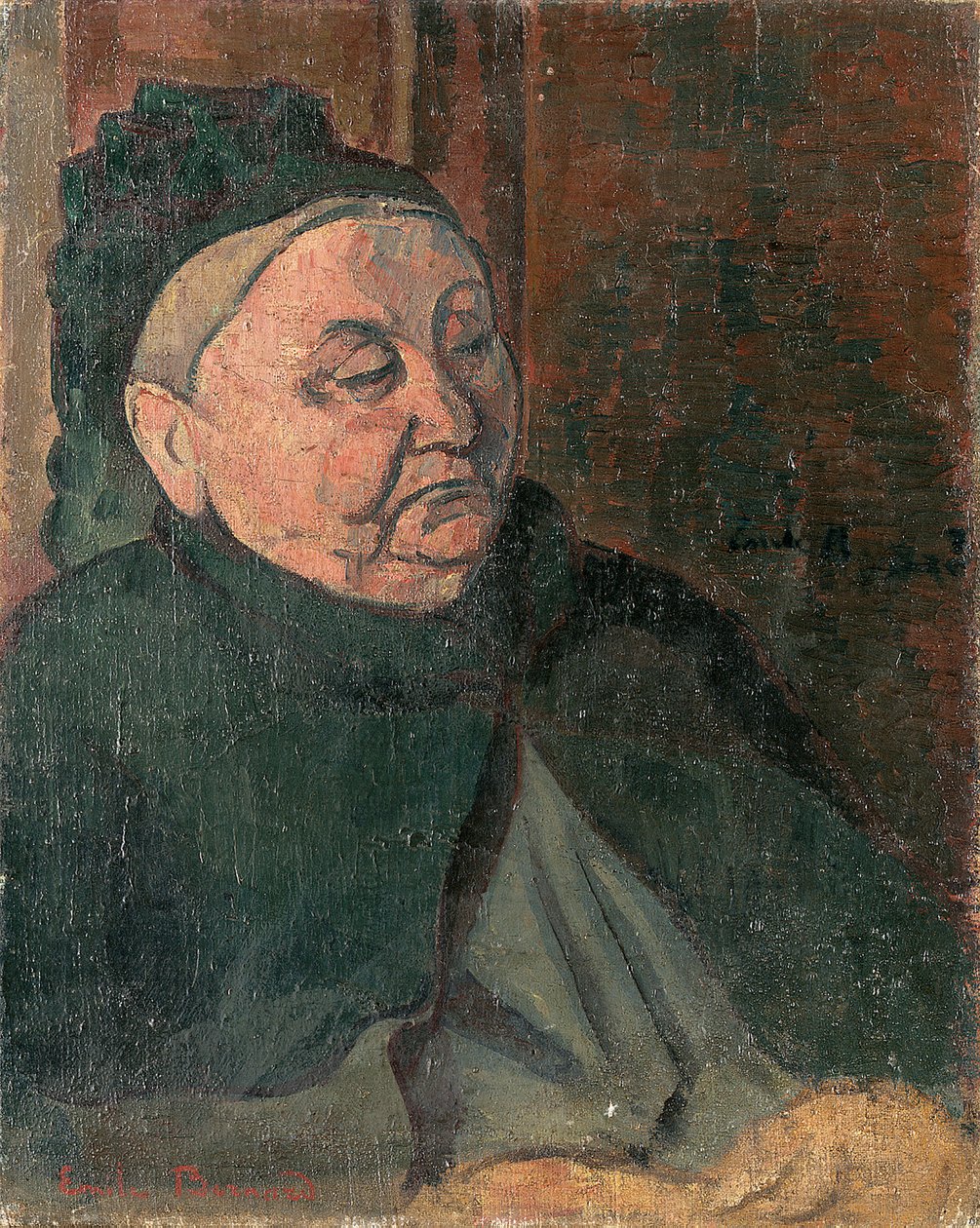 Portræt af kunstnerens bedstemor, 1887 af Emile Bernard