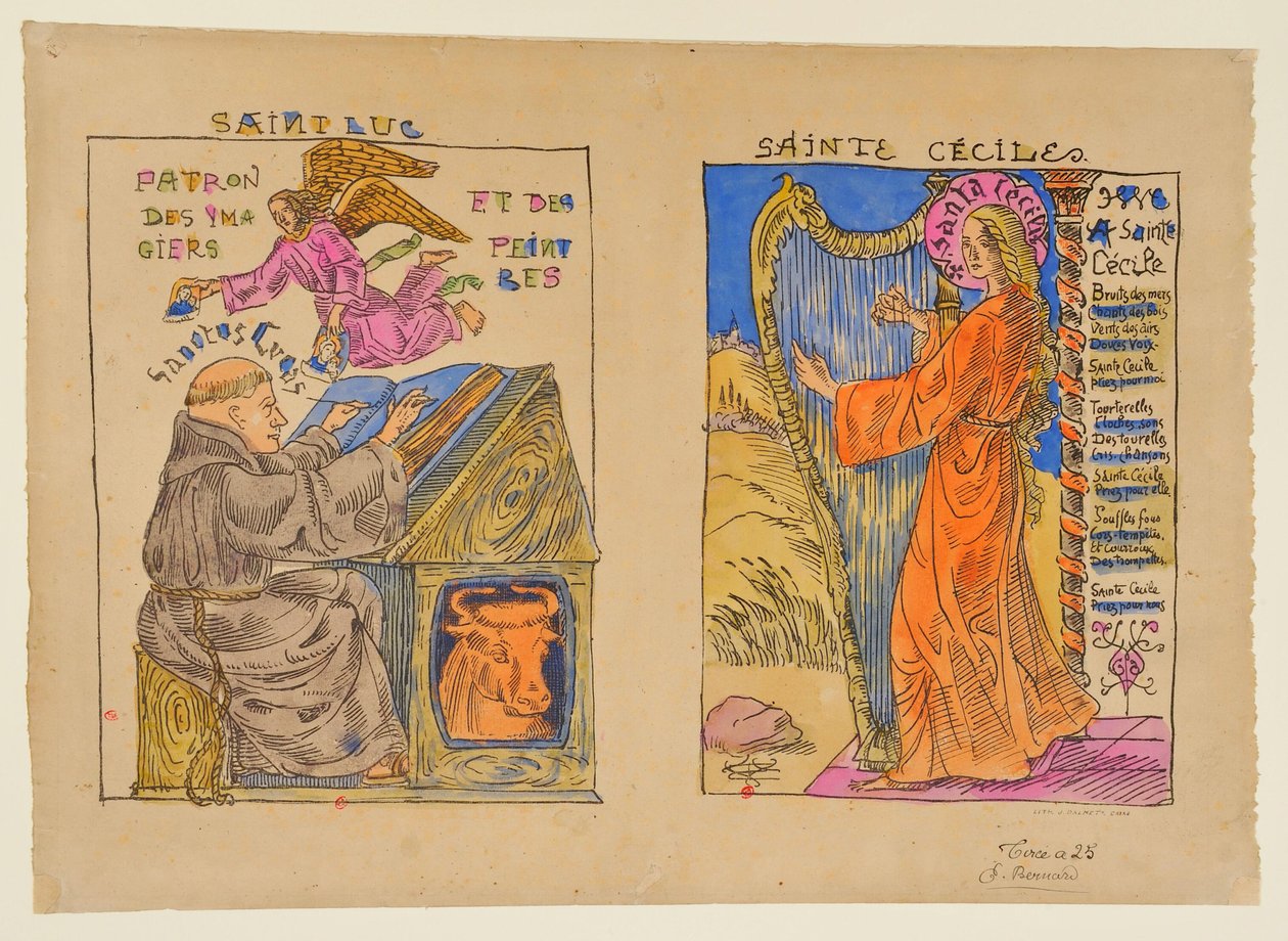 Heiliger Lukas af Emile Bernard