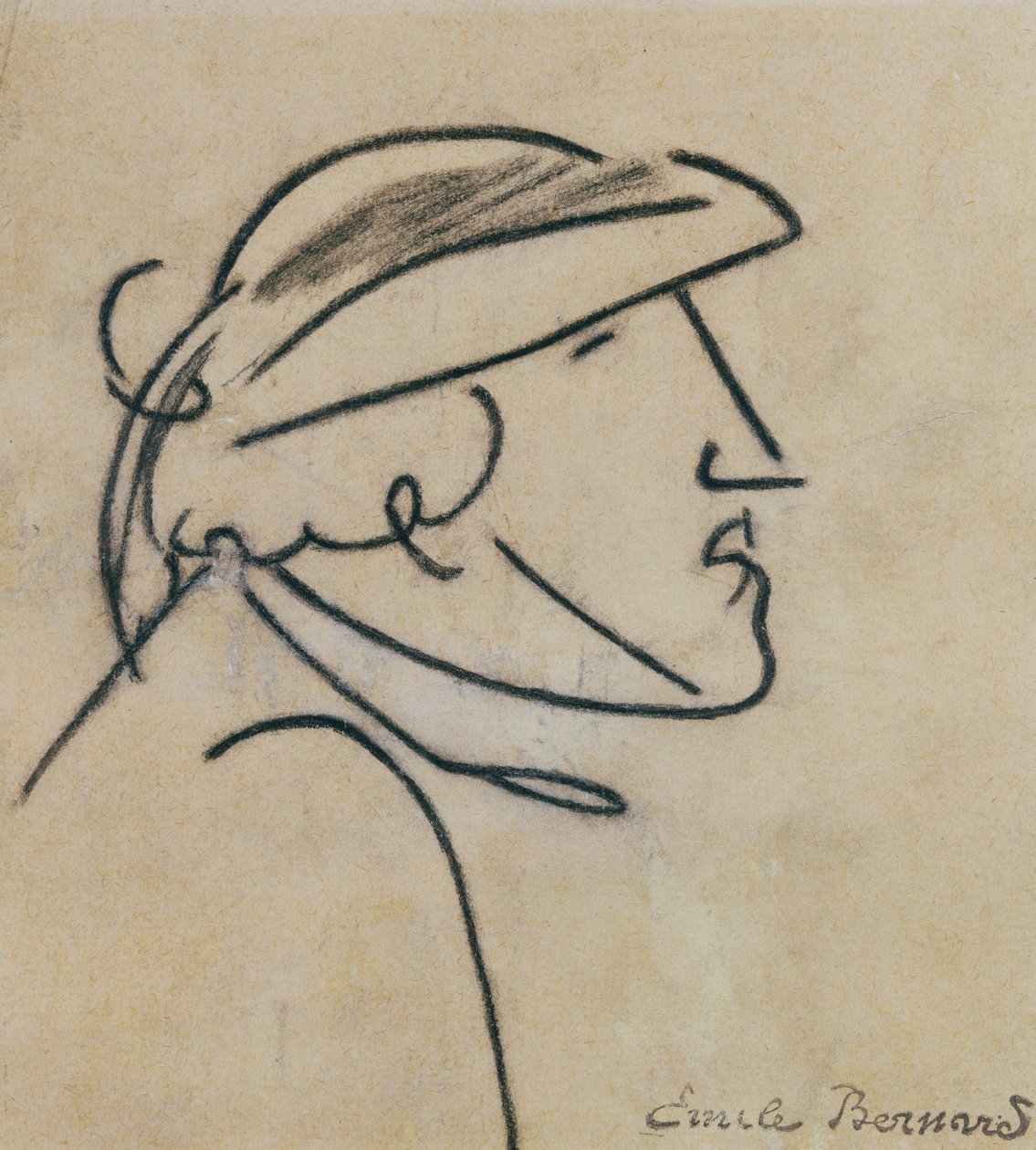 Studie af en bretonsk mand af Emile Bernard