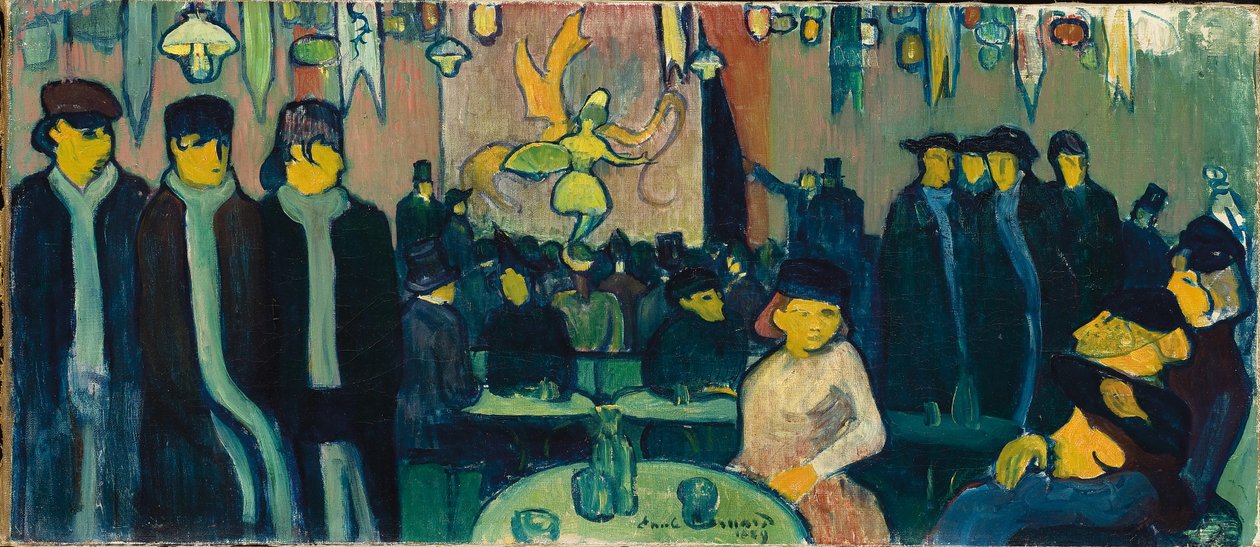 Tabarinen eller kabareten i Paris, 1888-89 af Emile Bernard