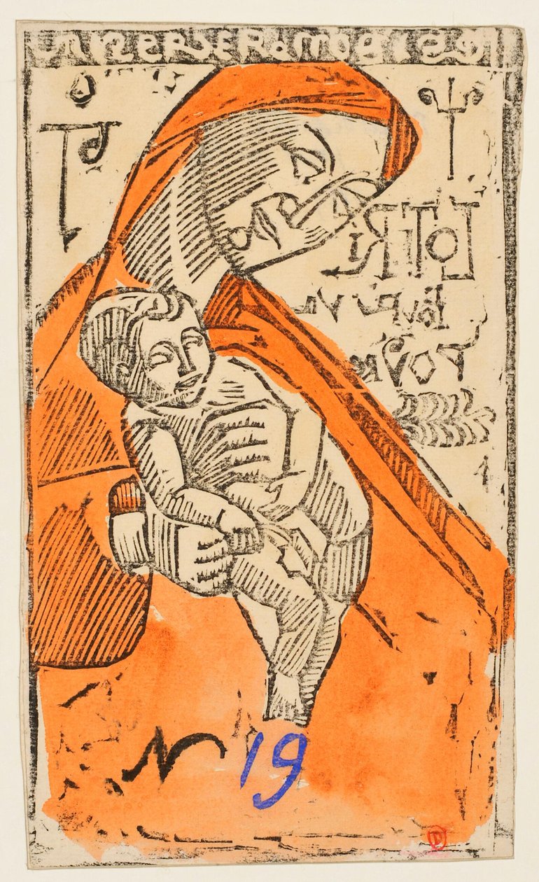Jungfrau mit Kind [Probe b] [Lottoschein] af Emile Bernard