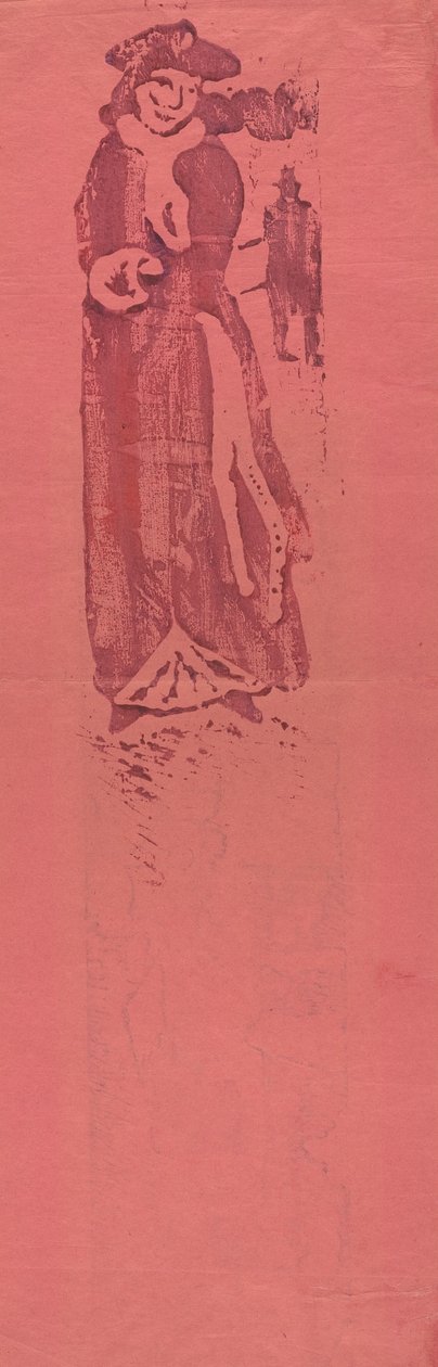 Kvinde med en muffe (La Dame au Manchon) af Emile Bernard