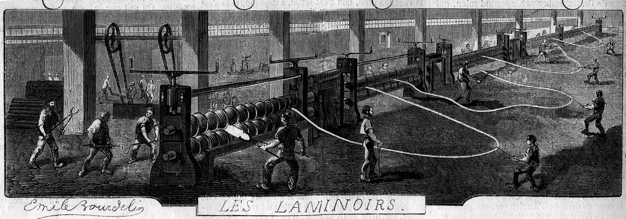 Smederne i Franche Comte: valseværker. Factory of Fraisans, Jura (39) af Emile Bourdelin