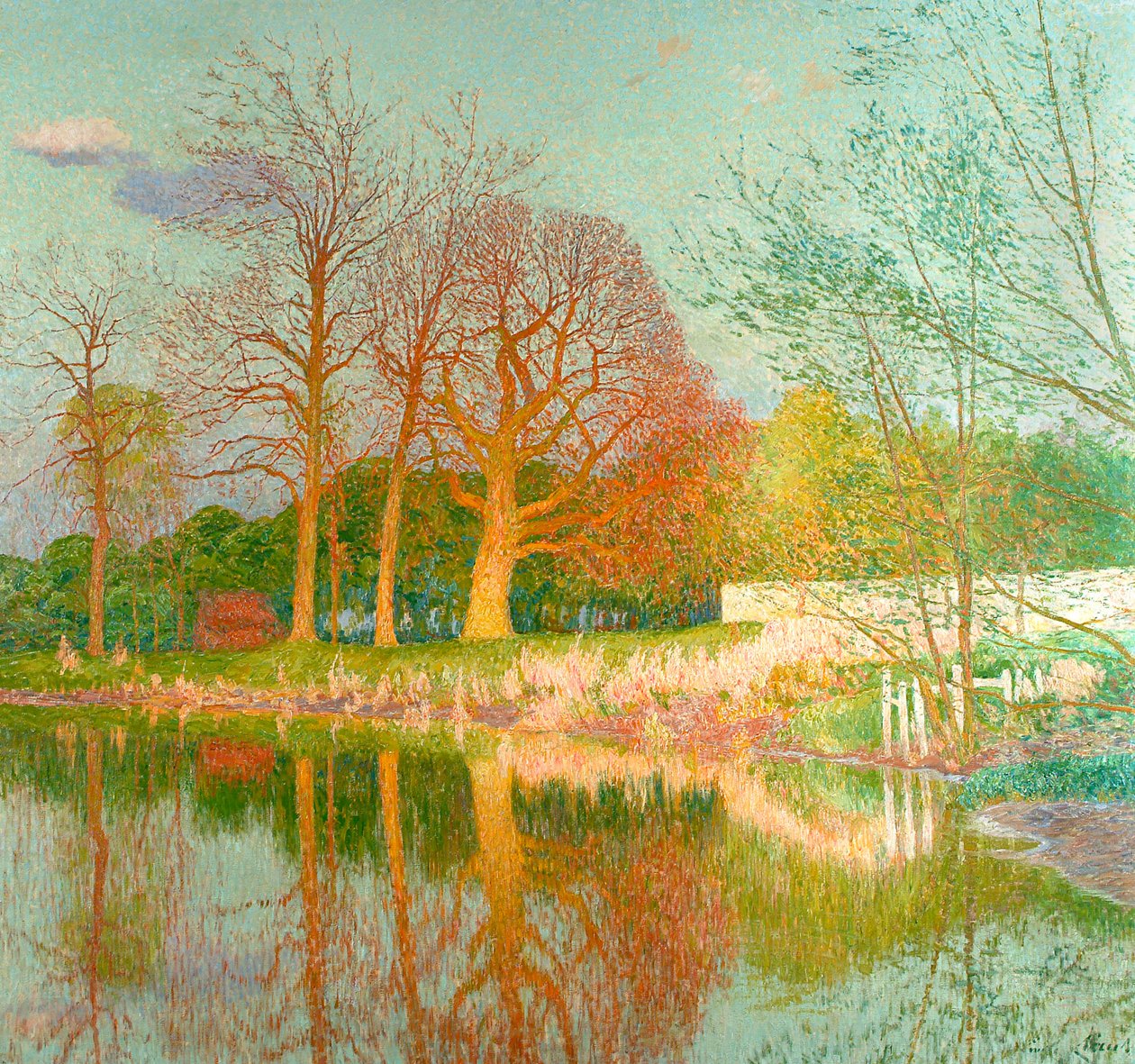 Kastanjetræ i aftensolen af Emile Claus